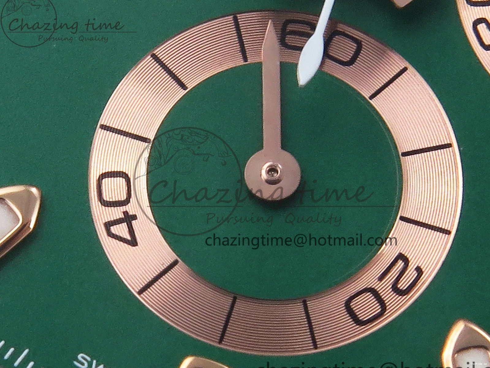 1220 MoistureWicking Daytona AET White Ceramic Case and Bracelet Green Dial SA4130 V 1891